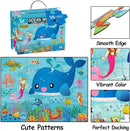 Jumbo Floor Puzzle for Kids, Large Jigsaw Puzzles 35 Piece for Kids Ages 3-5,Preschool Learning & Education Toys, Gifts for 4-8 Year Old Boys and Girls (Marine Animals) by TinyTreasures Baby Boutique