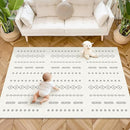 Baby Foam Play Mat, PIGLOG 72x48 Baby Crawling Mat, Floor Mats for Kids for Infants with Interlocking Tiles, Toddler Playmats for Indoor and Outdoor, Easy to Clean Playroom Mats, (Symbol+Bohemia) by TinyTreasures Baby Boutique