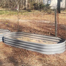 2 Pack 8x3x1FT Galvanized Raised Garden Bed Large Metal Planter Box Kit Elevated Raised Garden Planters for Outdoor Plants, Gray by CozyNest Decor