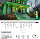 JMEXSUSS 400 LED 38.8F Green Icicle Lights for St Patricks Day Decorations, Green Christmas Lights Indoor Outdoor, Green String Icicle Lights for House Fireplace Party Yard Decoration by GreenHaven Gardens