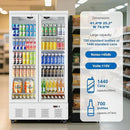 30.5 Cu.ft. Commercial Refrigerators 2 Glass Door Commercial Beverage Refrigerators Upright Display Cooler with Soft LED Light and 10 Adjustable Shelves for Restaurant Grocery Stores Home by CozyNest Decor