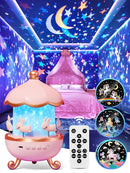 Star Projector for Kids Toys,15 Films Star Lights for Ceiling Projector +15 Sleep Sounds Machine Baby Night Lamp,Remote Timer Cute Pink Nursery Lamp,Exquisite Gifts for Kids Baby Girl Gifts by TinyTreasures Baby Boutique