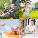 2025 Upgarded 4000mAh Misting Baby Stroller Fan, Rechargeable Battery Operated,Max 15Hrs Cooling,50ml Portable Water Sprayer Misting Fan with Flexible Tripod Clip on Car Seat Crib Treadmill Bunk Bed by TinyTreasures Baby Boutique