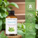 Majestic Pure Peppermint Essential Oil with Glass Dropper - 4 Fl Oz Pack of 2-100% Pure and Natural Peppermint Oil - Premium Grade Essential Oils for Diffuser, Aromatherapy, Soap and Candle Making by CozyNest Decor