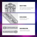 Sanwuta Fake Microphone Prop Sparkly Bling Rhinestones Plastic Play Microphone Pretend Glitter Bedazzled Mic for Cosplay Party Costume(Silver) by TinyTreasures Baby Boutique
