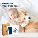 4-Pack Inkless Baby Hand and Footprint Kit - Mess Free Ink Pad for Newborn Keepsake, Dog Nose & Paw Print Kit, Clean Touch Ink Pad for Baby Hand & Footprints, Ideal New Mom Gifts (Jet/Navy) by TinyTreasures Baby Boutique