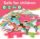 NASHRIO Wooden Educational Jigsaw Puzzles for Preschool Kids Ages 3-5, 4-Pack with 20 Pieces Unicorn Princess Wood Puzzles Set, Toddler Brain Teaser Toys, Preschool Gifts for Boys Girls Ages 3 4 5 6 by TinyTreasures Baby Boutique
