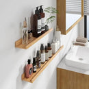 Floating Picture Ledge Shelves 72 Inch Solid Oak Wood Set of 2, Rustic Wall Storage Shelves with Lip, Kids Bookshelf, Photo & Picture Ledge Shelves for Bedroom, Living Room, Kitchen by CozyNest Decor