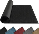 Mibao Dirt Trapper Door Mat for Indoor Outdoor, Waterproof All-Season, All-Weather Doormat, Heavy Duty Non-Slip Entrance Rug, Low Profile Absorbent Entrance Mat Carpet, 30" x 18", Black by CozyNest Decor