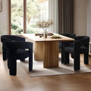 Black Sherpa Dining Chairs Set of 4, Modern Barrel Dining Room Chairs Upholstered Faux Fur Accent Chair with Arms and Round Back for Living Room Kitchen Armchair No Assembly Needed by CozyNest Decor