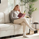 38.5 Oversized Accent Chair with Storage Beige Set of 2, Single Modern Accent Sofa Chair with Arms for Apartment Living Room Linen(21" Deep Seat) by CozyNest Decor