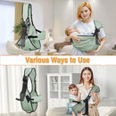Baby Carrier Newborn to Toddler,Adjustable Baby Sling Carrier,Comfortable and Lightweight Toddler Carrier for 25-60 lbs,Ideal for Shopping Travelling by TinyTreasures Baby Boutique