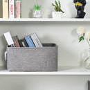 TheWarmHome Large Storage Bins Basket, 2 Pack Grey Fabric Storage Cubes for Changing Table Nursery Livingroom Kidsroom Playroom Toy, Collapsible Storage Baskets for organizing Shelves Closet by TinyTreasures Baby Boutique