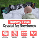 Happy Start Award-Winning High Contrast Board Book - Newborn Black & White Baby Cards, Easy to Clean, Hospital Approved, Stands on Its Own, Tummy Time Toy, Ages 0+ (Portuguese) by TinyTreasures Baby Boutique