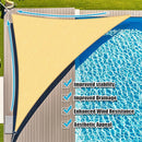 Amagenix Sun Shade Sail 6'X6'X6' Curved Edge Outdoor Shade Canopy Sand Breathable 95% UV Block Shade Cloth for Patio Garden Backyard (We Make Custom Size) by GreenHaven Gardens