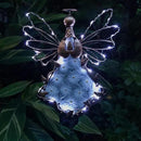 Angel Solar Lights Garden Stake Outdoor-38Inch Metal&Glass Solar Angel Stake Grave Decorations for Cemetery-Perfect as Angel Remembrance Gifts & Sympathy Gifts Decorations（Bronze） by GreenHaven Gardens