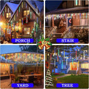 Meteor Shower Lights, Christmas Lights, 20 Inch 10 Tube 540 LED Rain Falling Icicle Cascading Lights for Xmas Tree Halloween Patio Garden Roof Eaves Decoration by GreenHaven Gardens