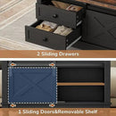 31.5" Lift Top Coffee Table with Storage, Farmhouse Coffee Tables for Living Room, Square Coffee Table with Large Hidden Storage Compartment, 2 Drawers & Removable Shelves, Black by CozyNest Decor