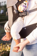 Beco Gemini Baby Carrier from Newborn to Toddler - Certified Ergonomic Newborn Baby Carrier for Infants and Children of 7-35 lbs - M Shape, Adjustable Seat, Breathable 3D Mesh (Cool Black) by TinyTreasures Baby Boutique