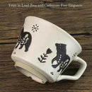 Ceramic Coffee Mug, 12 oz Novelty Unique Teacup with Large Handle, Stoneware Cup for Tea Mocha Latte Cappuccino Espresso (Bear) by CozyNest Decor