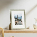 Vittanly 8x10 Picture Frames Set of 9, Shatter Resistant Plexiglass, Display 5x7 Pictures with Mat or 8x10 without Mat, Photo Frames for Wall or Tabletop, Engineered Wood, Driftwood by CozyNest Decor