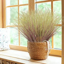 24Pcs Artificial Grass Plants, Faux Shrubs Wheat Grass, Artificial Tall Grass Fake Plants for Outdoor Decor,Artificial Greenery Stems Weed for Room Indoor Home Decor（Light Purple） by GreenHaven Gardens