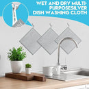 10 Pcs New Upgraded 3 Layers Non Scratch Wire Dishcloth, Multipurpose Wire Dishwashing Rags, Wet & Dry for Cookware, Sinks, Dishes, Stoves & Fireplaces 7.87“ x 7.87” by CozyNest Decor