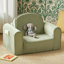 Tiny Land 2-in-1 Foldable Kids Couch with Pockets – Soft Thick Toddler Sofa, Lounger Couch, Convertible Kids Chair for Playroom, Bedroom or Living Room, Gift for Boys & Girls(Green) by CozyNest Decor