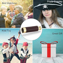 Pirate Monocular Telescope, 25x30 High Powered Zoomable Collapsible Brass Spyglass Handheld Waterproof Telescope Monocular for Bird Watching Hunting Hiking Travelling by TinyTreasures Baby Boutique