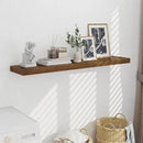 Fun Memories 55 Inch Fireplace Mentel Shelf, 10 Inch Deep Shelves for Display&Wall Storage, Rustic Wood Wall Shelf -Extra Long Floating Shelves for Living Room Laundry Room, Rustic Brown, Set of 1 by CozyNest Decor