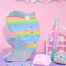 WERNNSAI Dolphin Piñata for Girls - Mermaid Princess Birthday Decorations Dolphin Pinata for Kids Under the Sea Girl Party Game Supplies with Blindfold and Bat (12.5" x 16.5" x 3") by TinyTreasures Baby Boutique