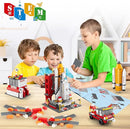 Space Exploration Shuttle Toys for 8-12 and 8-14 Years Boys Kids, 1008pcs 7 Models Aerospace Building Set with Heavy Transport Rocket and Launcher, Educational Construction Toy by TinyTreasures Baby Boutique