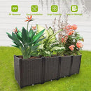 Large Planters for Outdoor Plants pots Elevated Garden Boxes Raised Garden Bed Garden Patio Balcony Deck to Planting Flowers Vegetables Tomato and Herbs by GreenHaven Gardens