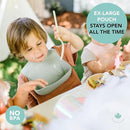 Loulou Lollipop Soft, Waterproof Silicone Feeding Bib by TinyTreasures Baby Boutique
