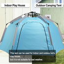 Portable Hexagon Kids Play Tent with LED Strip Lights Indoor Children Play House Easy Set-up Space Tent Dream Tent for Night.4-5 Person Birthday Gifts by TinyTreasures Baby Boutique