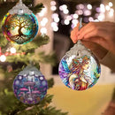 Stained Glass Suncatcher, Jocidea Fairy Ornament, Christmas Ornaments, Holidays Ornaments, Christmas Tree Decor, Fairy Decor for Home, Fairy Gifts by GreenHaven Gardens