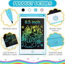 Epakh 16 PCS LCD Writing Tablet for Kids - 8.5 Inch Reusable Writing Board Drawing Doodle Pad Gift for Girl & Boy, Toddlers, Back to School, Birthday Party Favors(Black, White, Light Blue, Light Red) by TinyTreasures Baby Boutique