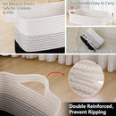 OIAHOMY Storage Basket, Woven Baskets for Storage, Cotton Rope Basket for toys,Towel Baskets for Bathroom - Pack of 3, Gradient Dark by TinyTreasures Baby Boutique
