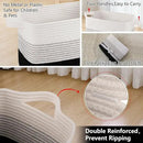 OIAHOMY Storage Basket, Woven Baskets for Storage, Cotton Rope Basket for toys,Towel Baskets for Bathroom - Pack of 3, Gradient Dark by CozyNest Decor