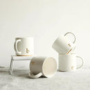 COLLECTIVE HOME - Monogram Ceramic Mugs, 15 oz Golden Initial Coffee Cups, Elegant Alphabet Tea Mugs, Elegant Personalized Mug with Gift Box, Luxurious Cups for Office and Home (b) by CozyNest Decor