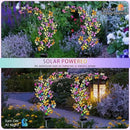 Solar Garden Lights Outdoor, 2 Pack New Sunflower Light for Outside, Solar Willow Vine Light with 46 LED Sunflowers, Waterproof Decor for Yard, Patio, Pathway, Gardening Gifts (2Pack Butterfly) by GreenHaven Gardens