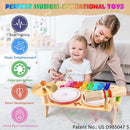 Wingyz Kids Drum Set for Toddlers Baby Music Instruments 7 in 1 Montessori Preschool Musical Toys Children Drum kit Xylophone Tambourine Birthday Gifts for Boys and Girls by TinyTreasures Baby Boutique