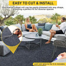 Marine Carpet,6 FT x 14 FT Dark Gray Indoor Outdoor Carpet 0.2" Thick Boat Carpet with Water-Proof TPE Backing, Non-Slide Outdoor Marine Carpet Roll for Home, Patio, Porch, Deck by CozyNest Decor