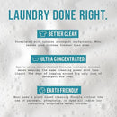 Laundry Detergent Liquid, Unscented, 50+ Loads, Concentrated, Non toxic, Plant Based Enzyme Cleaner, Phosphate & Paraben Free, Long Lasting Luxury Clean, Scent Free, 32 oz Recyclable Bottle by CozyNest Decor