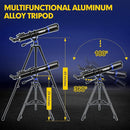 Telescope, 90mm Aperture 800mm-Telescope for Adults & Kids, Professional Refractor Telescopes for Adults High Powered, Beginner-Friendly, Phone Adapter & Stable Stainless Tripod, Portable Carry Bag by TinyTreasures Baby Boutique