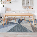 HOMFINE Washable Modern Area Rug - Geometry Style 4x6 Rugs for Living Room, Bedroom, Machine Washable Rug Soft Non Slip Non Shedding Area Rug - Blue, 4'x6' by TinyTreasures Baby Boutique