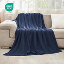 EMME Cotton Blanket Twin XL for Bed Soft Muslin Blankets 66"x90" Lightweight Breathable Layering Bedspread Coverlet All Season Gauze, Navy by CozyNest Decor