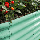 Land Guard 18“ Tall 4×2ft Galvanized Raised Garden Bed Kit, Galvanized Planter Garden Boxes Outdoor, Oval Large Metal Raised Garden Bed for Vegetables……… (Lime Green, 4×2×1.5ft) by GreenHaven Gardens