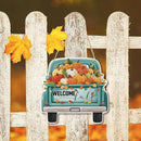 Welcome Fall Wood Hanging Truck Decoration, Autumn Wooden Signs, Rustic Thanksgiving Decoration, Home Interior And Exterior Decor, Autumn Harvest Thanksgiving Home Decor by CozyNest Decor