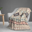 Boho Throw Blanket for Couch Bed Sofa Living Room, Western Flannel Fleece Blanket Soft Cozy Lightweight Breathable Fluffy Durable Gifts for Men Women 50 x 60 Inch by CozyNest Decor
